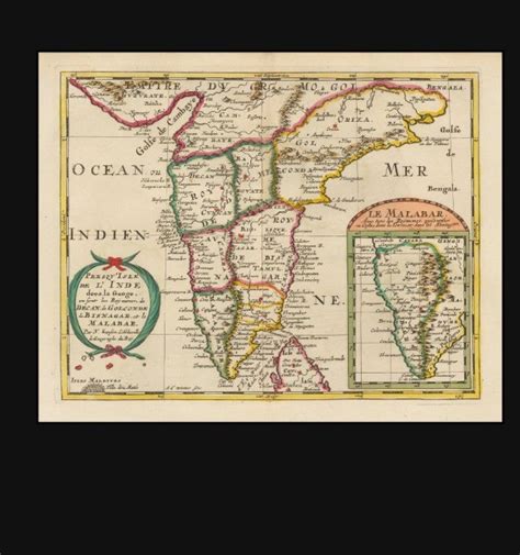 1600s Map Of India