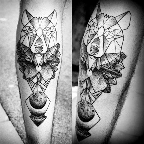 90 Geometric Wolf Tattoo Designs For Men Manly Ink Ideas Geometric