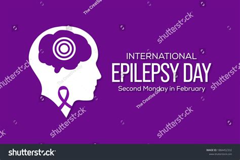Vector Illustration On Theme International Epilepsy Stock Vector