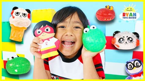 Ryan helps retrive a secret scroll. Guess the Squishy Toys Challenge with Ryan's World Toys ...