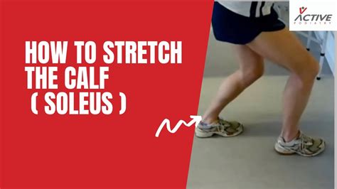 How To Stretch The Soleus Calf Muscle Youtube