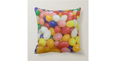 Jelly Beans Throw Pillow Zazzle