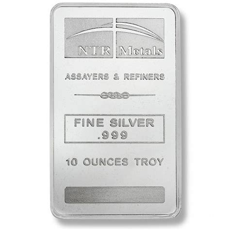 Buy 10 Oz Ntr Silver Bullion Bars