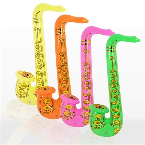 Assorted Inflatable Saxophone 30 Inches 76cm Partyrama