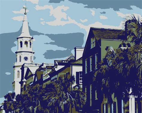 Charleston Architecture Graphic Illustration South By Archigraph 10