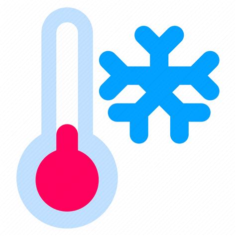 Low Temperature Temperatures Cold Snow Winter Icon Download On