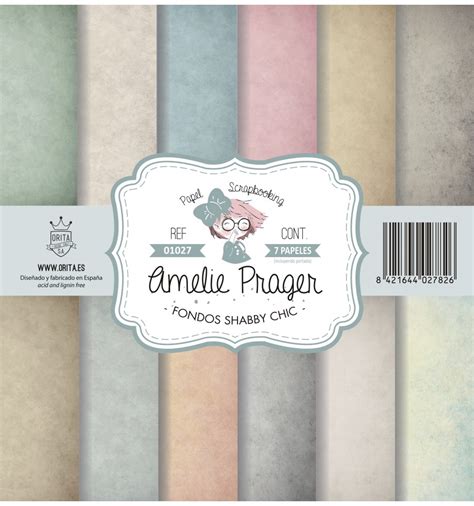 Fondos Shabby Chic Set 7 Papeles Orita Sa