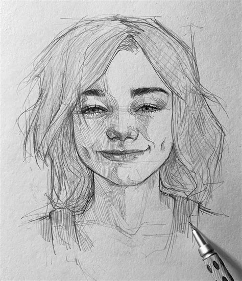 Image May Contain Drawing Art Sketches Pencil Girl Drawing Sketches