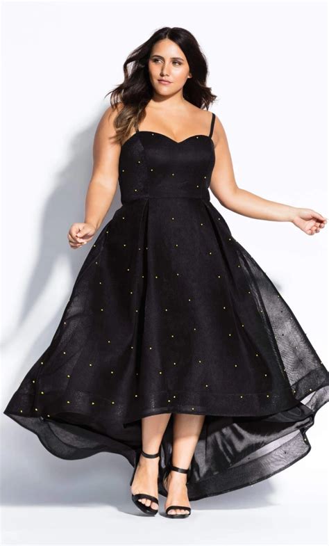 Coedition Sweet Jewel Maxi Dress Black Plus Size Teen Plus Size