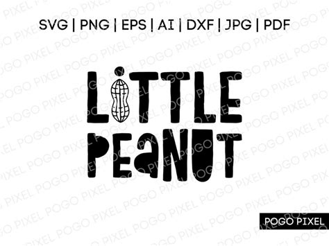 Little Peanut Svg Svg Little Peanut Cricut Svg Files Wall Etsy