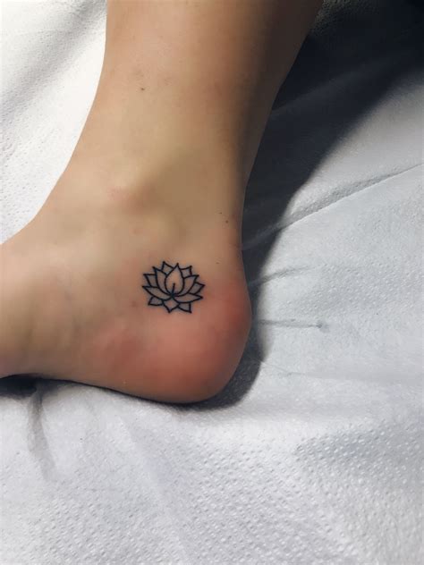 Lotus Flower Ankle Tattoo💓 Ankle Tattoo Flower Tattoo On Ankle