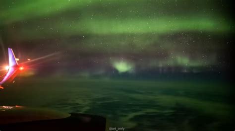 The Northern Lights Are Even More Beautiful From An Airplane