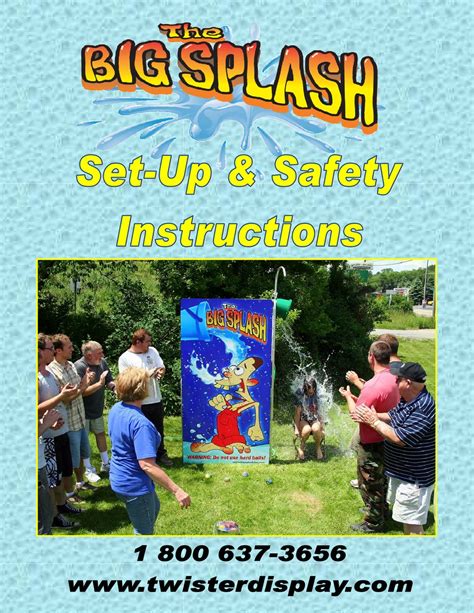 Twister Display Big Splash Set Upsafety Instructions Pdf Download