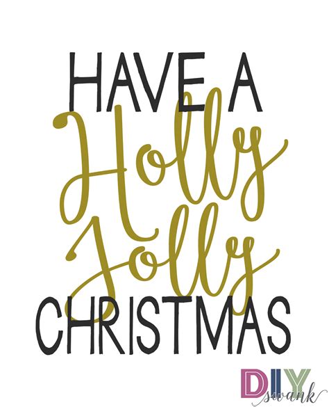 Haveahollyjollychristmaswatermark Swanky Design Co
