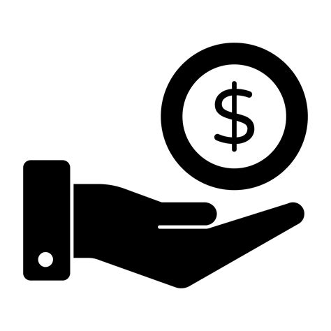 Hand Giving Money Icon In Flat Design 12976628 Vector Art At Vecteezy