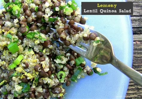 Lemony Lentil And Quinoa Salad Gluten Free Vegan