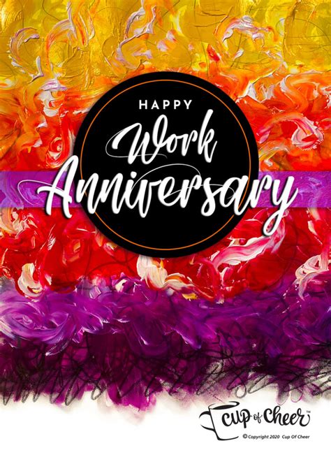 Happy Work Anniversary Cards Images And Photos Finder