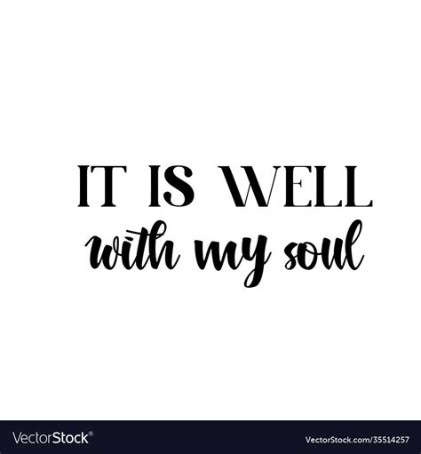 It Is Well With My Soul Royalty Free Vector Image