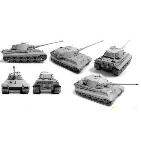 Сборная модель Немецкий тяжёлый танк Королевский Тигр с башней