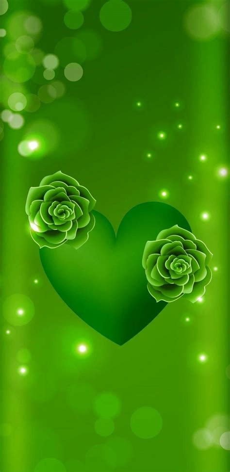 Pin By Rocio Diez On Green Heart Wallpapers Heart Wallpaper