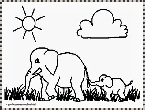 Mewarnai Gambar Gajah Afrika Halaman Mewarnai Gajah Afrika Gajah