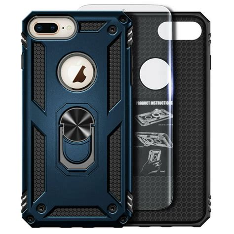 for iphone se 2020 2nd generation case with tempered glass screen protector nagebee military