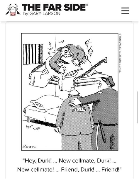 The Far Side Comic Strip Is Shown With An Image Of A Man And Woman In Bed