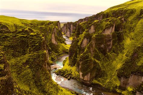 The surreal icelandic landscape is a dream destination for many photographers, amateurs and professionals alike. River and bluffs landscape in Iceland image - Free stock ...