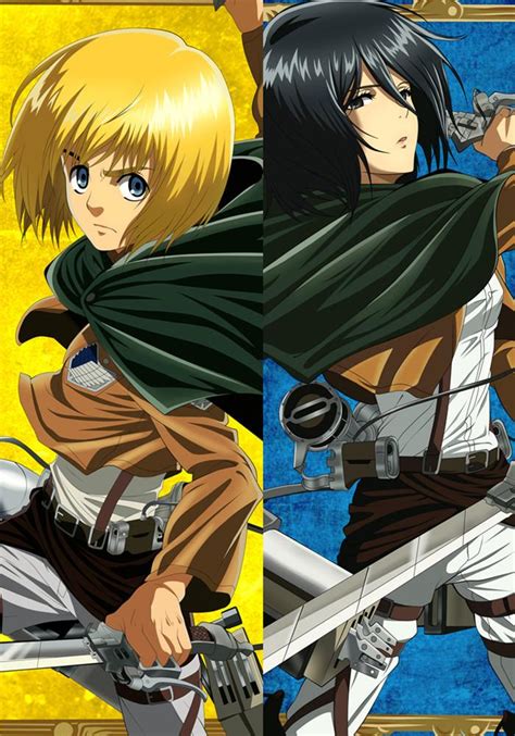 If you're an attack on titan fan, you probably love mikasa. Attack on Titan Armin Arlert & Mikasa Ackerman - Anime ...