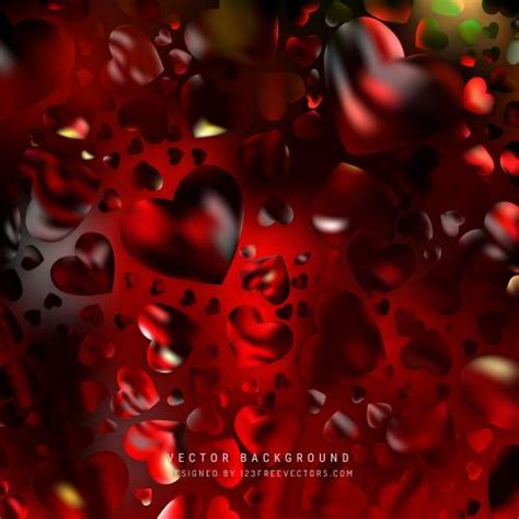 Valentines Day Dark Red Heart Background