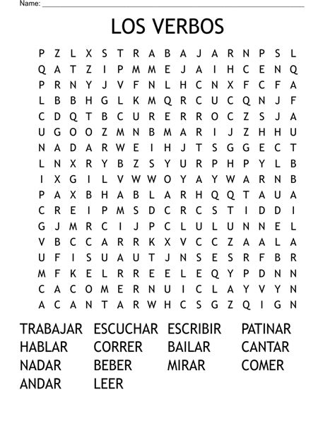 Vocabulario Nuevo Crossword Wordmint