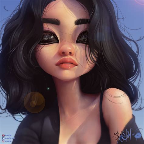 Joaslin Joaslin Digital Art Girl Digital Portrait Art Girly Art