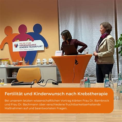 Vortrag Fertilität Hilfe Für Krebskranke Kinder Frankfurt