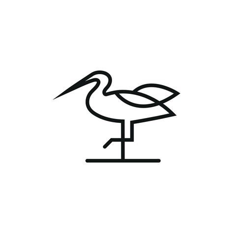 Egret Logo Pro Vector File 7803654 Vector Art At Vecteezy