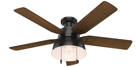 Hunter Mill Valley 52 Indooroutdoor Flush Mount Ceiling Fan In Matte