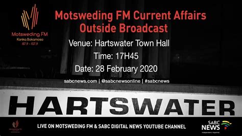 Motsweding Fm Hartzwater Special Broadcast Youtube