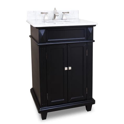 For decades, the standard height of a bathroom vanity was 30 to 32 inches, but this range may be less common. 24" Jupiter Single Bath Vanity - Black - Bathgems.com