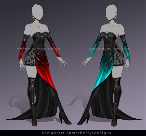 Open 24h Auction Outfit Adopt 900 By Cherrysdesigns On Deviantart
