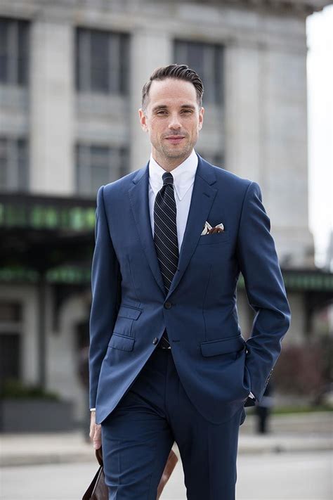 The easiest way to coordinate blue and gray is to match the two in a suit and tie combination. The "All-Business" Royal Blue Suit | Royal blue suit, Suit ...