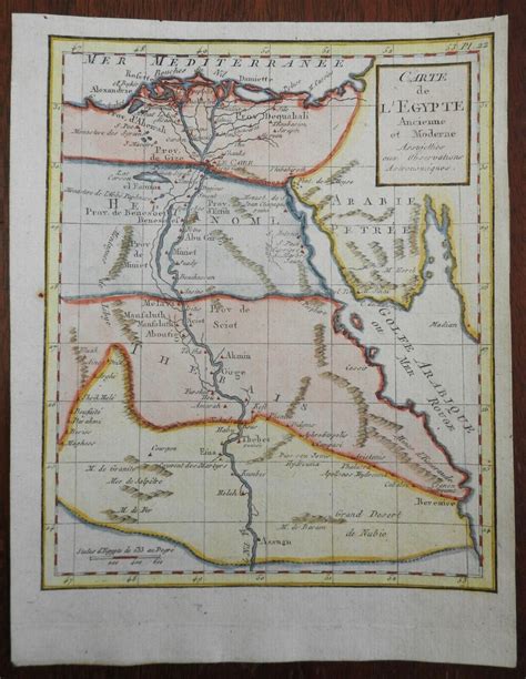 Ancient Egypt Red Sea Nile River Cairo Giza Alexandria C 1780 90