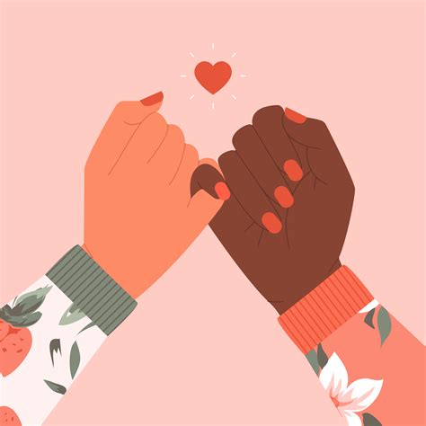 Female Hands Making Pinky Promise Sign 1225832 Vector Art At Vecteezy