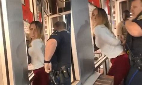 Drunk Woman Grinds On Cop Arresting Her And Moans You Like That Drunk Woman Cop Arrested
