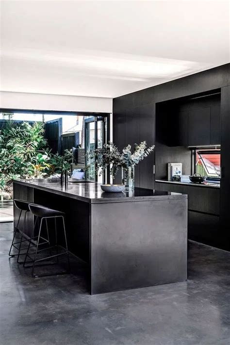 81 Black Kitchen Ideas For The Bold Modern Home In 2020 Interior