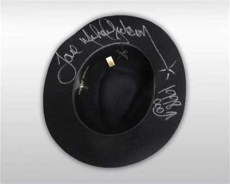 Michael Jackson Worn And Signed Black Fedora Hat