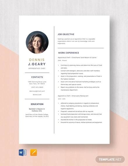 Want to save time and have your resume ready in 5 minutes? Sample Chef Resume - 9+ Examples in Word, PDF