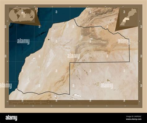 Laayoune Sakia El Hamra Región De Marruecos Mapa Satelital De Baja