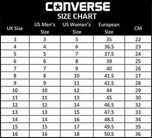 Converse Size Chart Youth