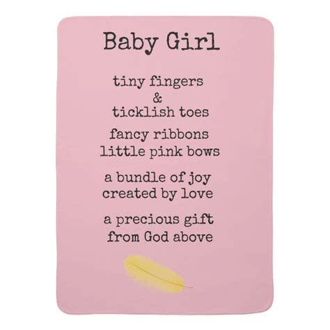 Baby Girl Stroller Blanket Zazzle Com Newborn Baby Girl Quotes Welcome Baby Girl Quotes New