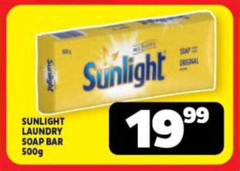 Sunlight Laundry Soap Bar 500g Offer At Usave