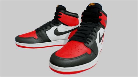 Nike Air Jordan 4k And Uhd Sneakers Og Red 3d Model By Alitvinenkoo13